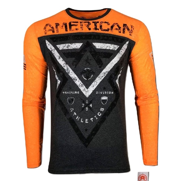 AMERICAN FIGHTER Mens T-Shirt LAKEHUSRT L/S TMT - Picture 3 of 8